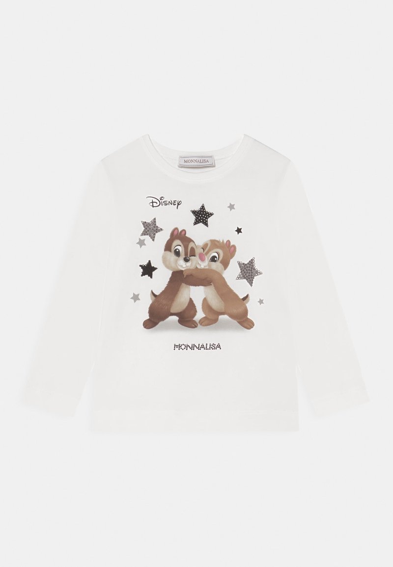 Monnalisa MICKEY & FRIENDS CHIP 'N' DALE BEST FRIENDS - Langarmshirt - panna