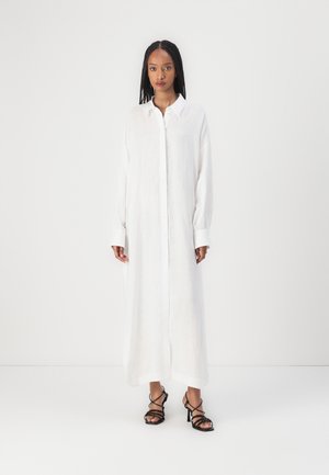 DRAVENA - Rochie tip cămașă - white