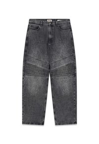 Jeans a gamba larga in denim nero slavato. Presentano dettagli a pannelli cuciti e accenti testurizzati. Quattro tasche e chiusura con bottoni.