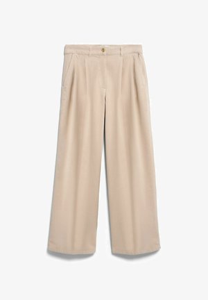 ARMEDANGELS, CORDUROY WIDE PLEATED PANT - Broek - soft honey