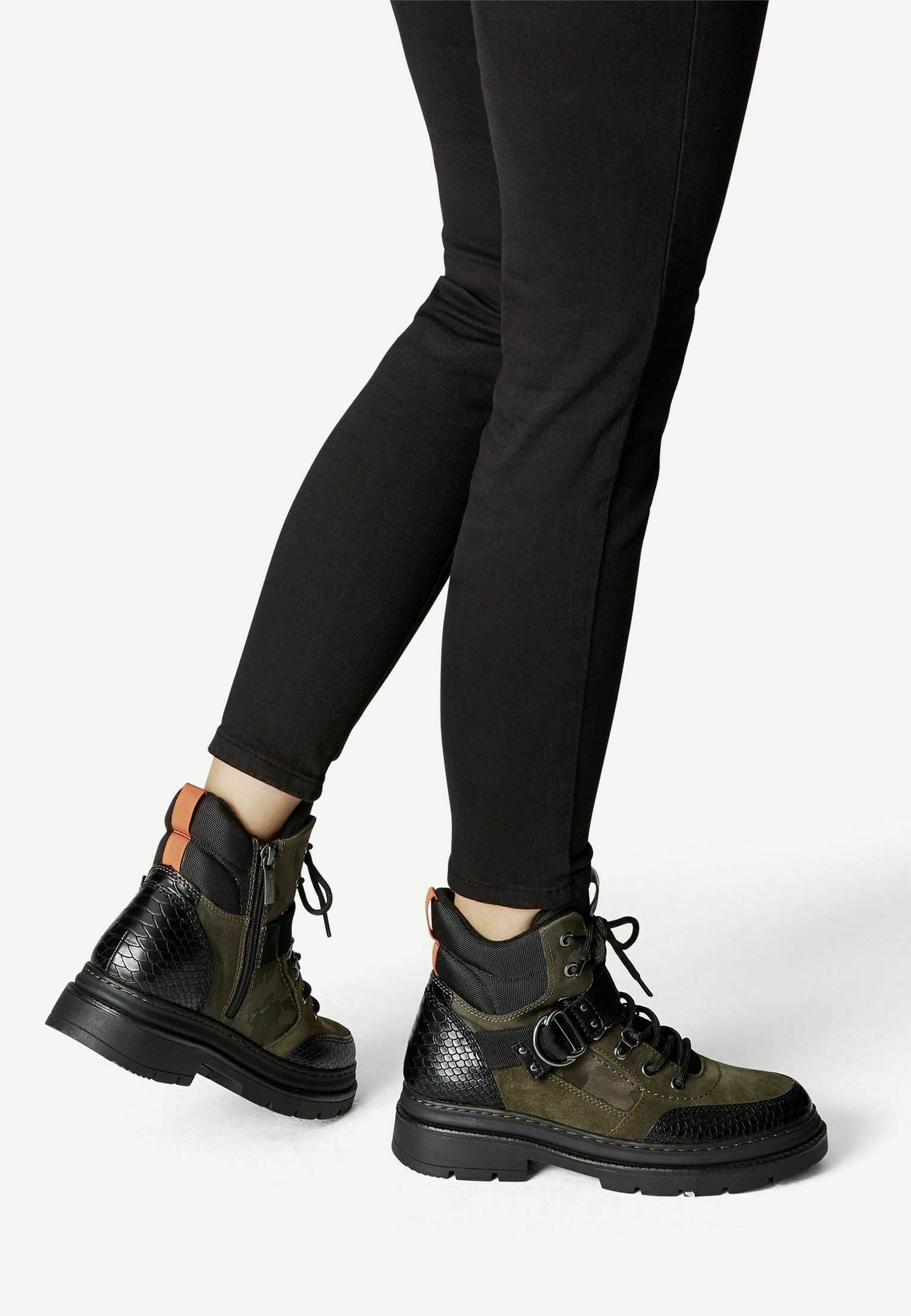 Tamaris Veterboots - olive comb/Groen - Zalando.nl