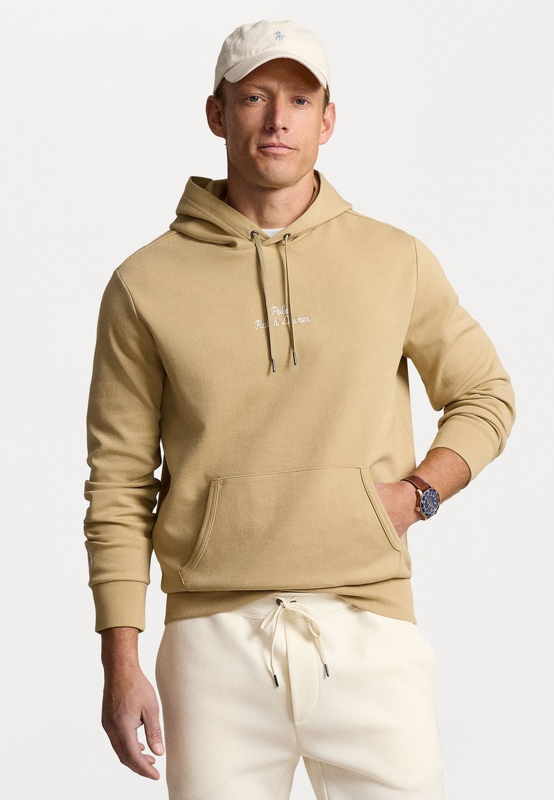 Polo Ralph Lauren LOGO DOUBLE KNIT HOODIE - Hoodie - classic khaki