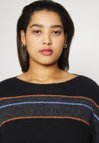 MY TRUE ME TOM TAILOR JUMPER WITH STRIPES - Camisola - black