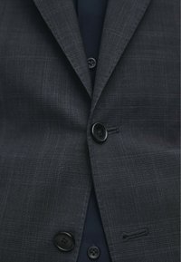 Massimo Dutti CHECK  - Suit jacket - dark blue