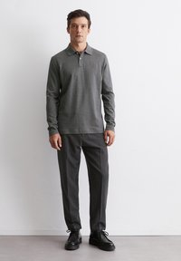 Marc O'Polo SET IN SLEEVE - Maglietta a manica lunga - graphite grey melange