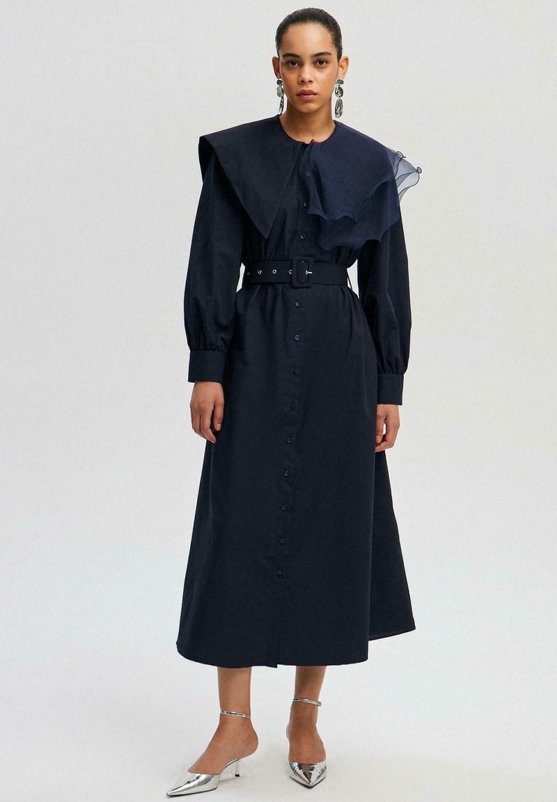 Touché Privé Rochie tip cămașă - navy blue