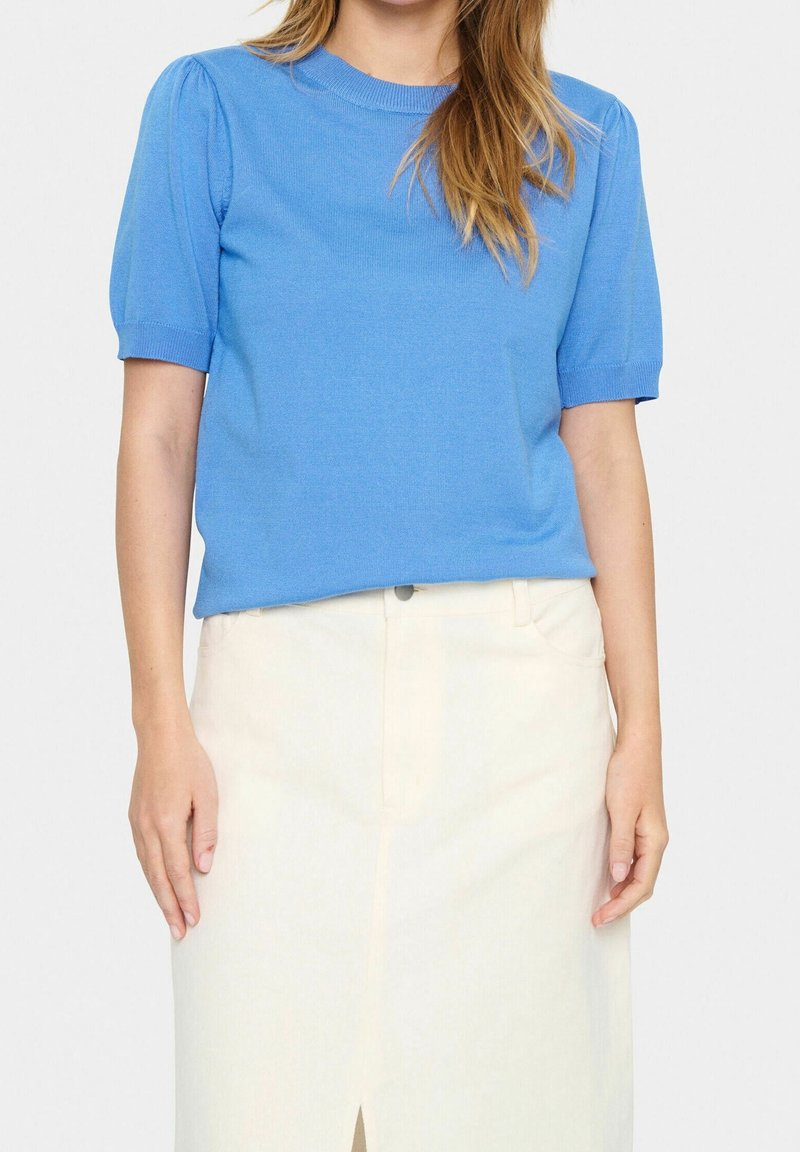 Saint Tropez Stickad tröja - blue