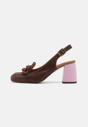 SOPEL - Classic heels - jeep café/sucre mousse/eyre pink