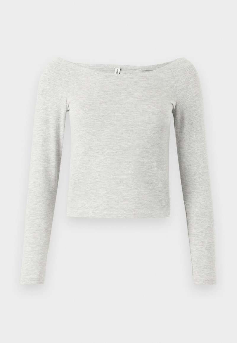 Only Longsleeve lichtgrijs gemêleerd Only Longsleeve lichtgrijs gemêleerd