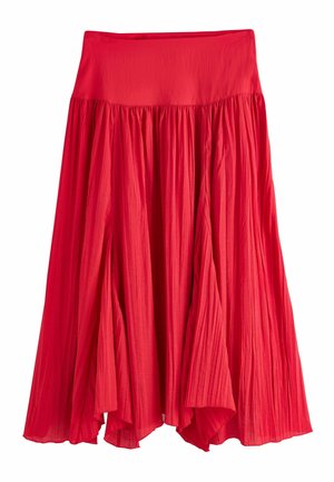 REGULAR FIT - TEXTURED GODET  - A-Linien-Rock - red