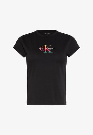 Calvin Klein Jeans, PRIDE BABY TEE - Μπλουζάκι με στάμπα - black