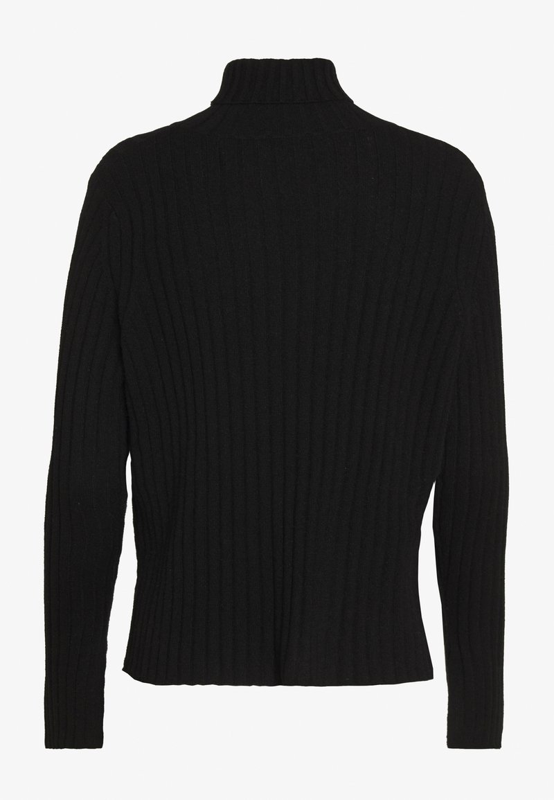 Damen Strickjacken | pure cashmere TURTLENECK Strickpullover black/schwarz - WY65107 Damen Strickjacken | pure cashmere TURTLENECK Strickpullover black/schwarz - WY65107