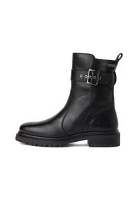 BINKY MID LEG BUCKLE - Kaubojiški / motociklininko stiliaus aulinukai - black