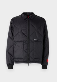 QUILTED JACKET WITH SKULL PATCH  - Jas - black