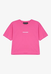 INES CROPPED BABY TEE - Navadna majica - washed digital pink,white gum