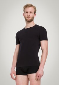 Wolford MEN'S PURE - T-shirt - bas - black