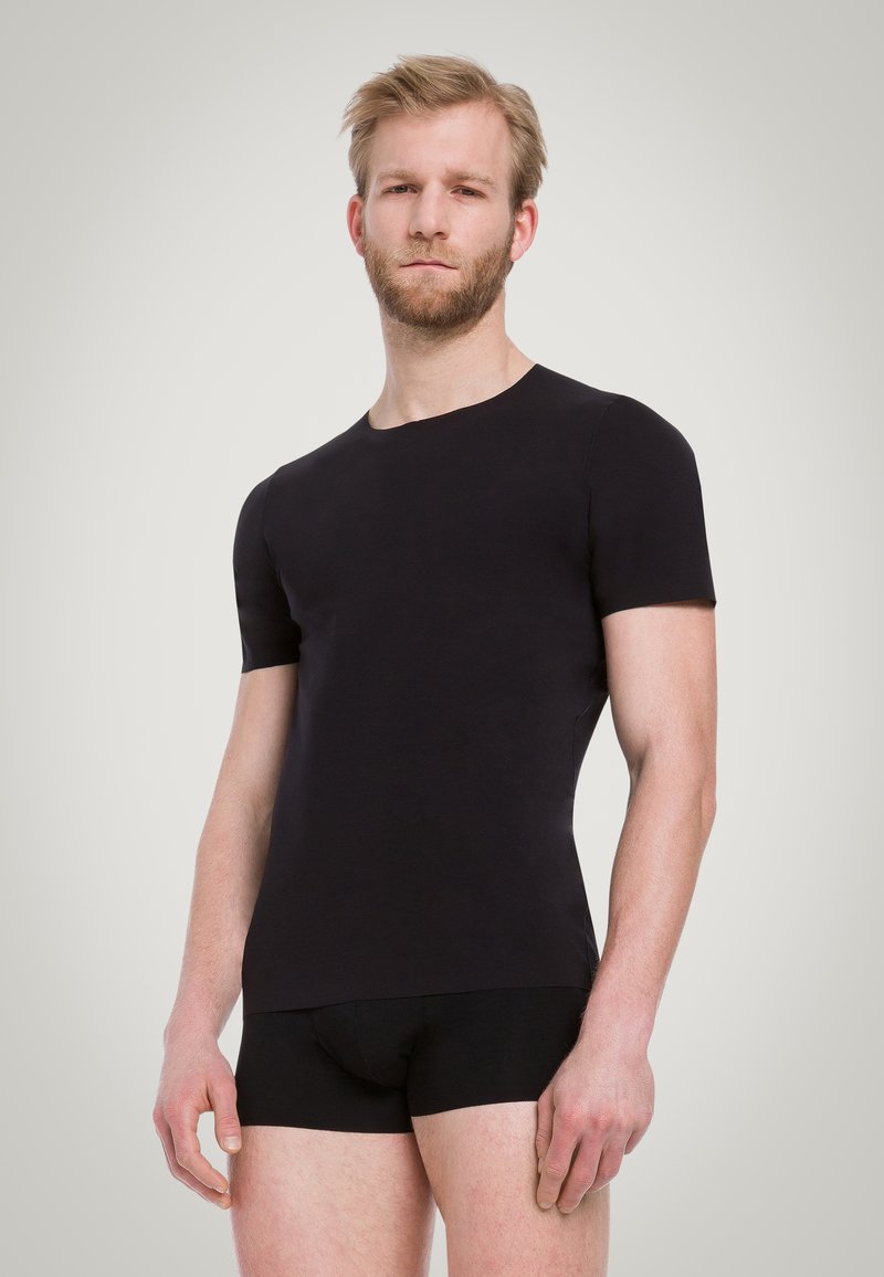 Wolford MEN'S PURE - T-shirt - bas - black