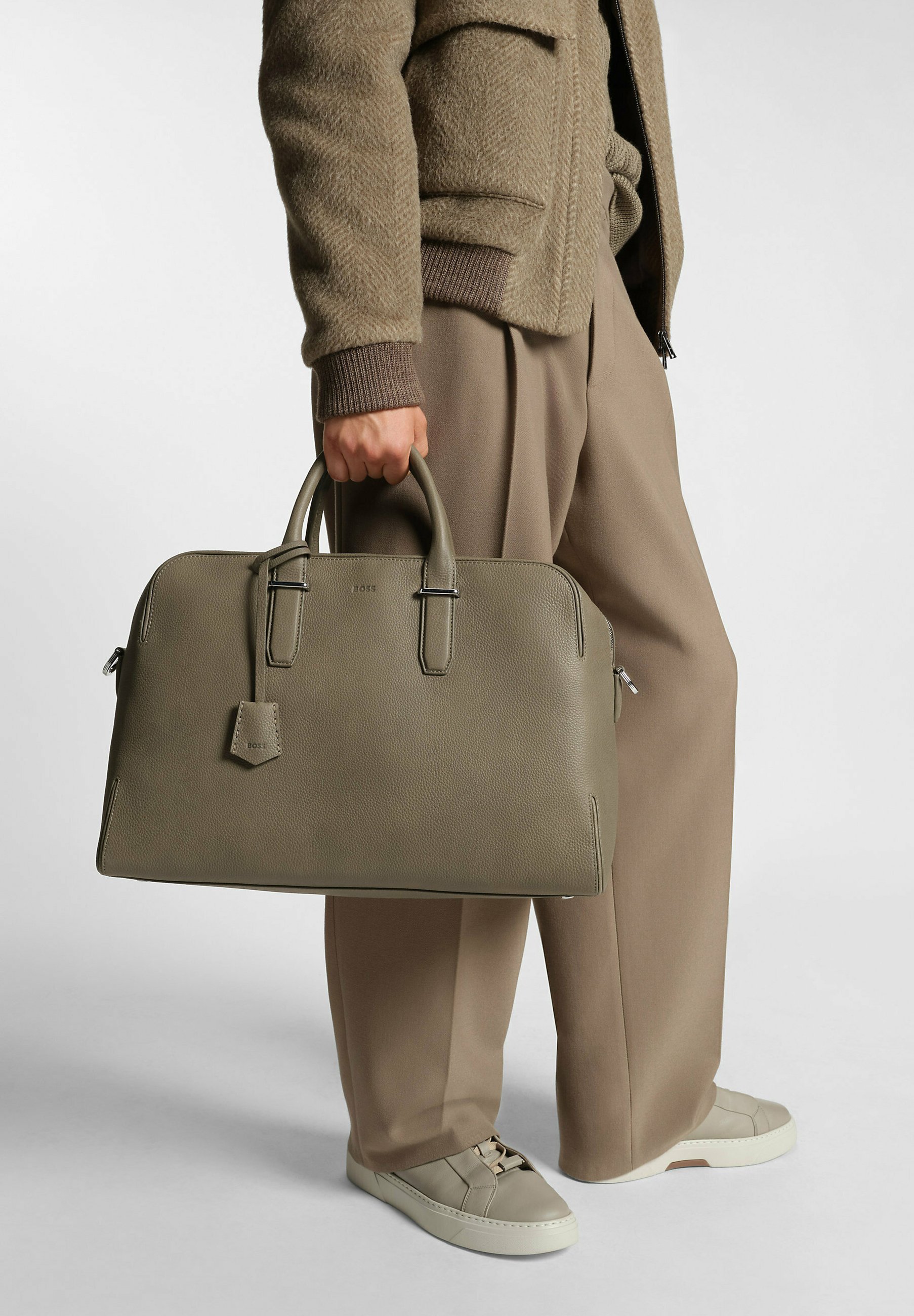 BOSS MADISON-B1_HOLDALL - Weekend bag - open brown five/brown