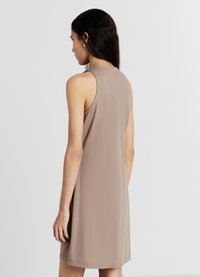 Calliope TUBINO CORTO - Vestito di maglina - fango