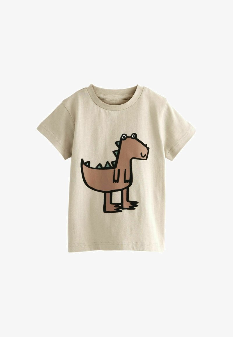 Next SHORT SLEEVE CHARACTER - T-Shirt print - neutral dinosaur