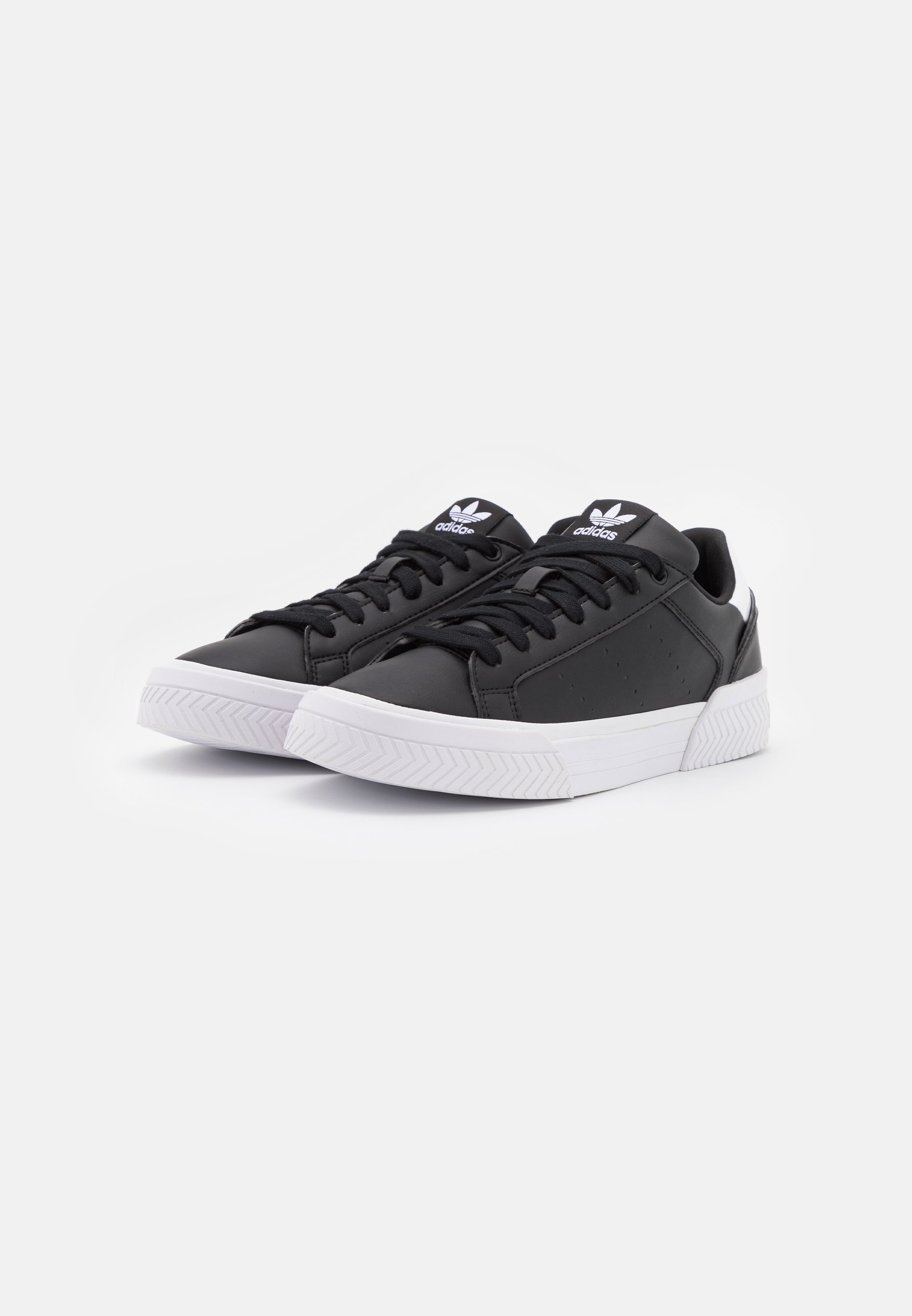 adidas Originals COURT TOURINO - Sneakers laag - core black/footwear  white/Zwart - Zalando.nl