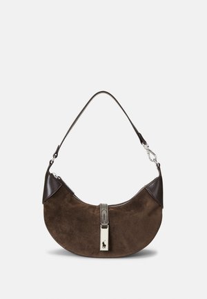 Polo Ralph Lauren, POLO ID SUEDE MINI SHOULDER BAG - Τσάντα χειρός - chocolate