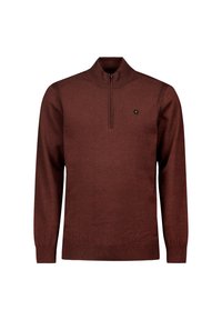 NO EXCESS HALF ZIP  COLOURED MELANGE - Trui - orange red