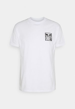 Obey Clothing EYES ICON - Nyomott mintás póló - white