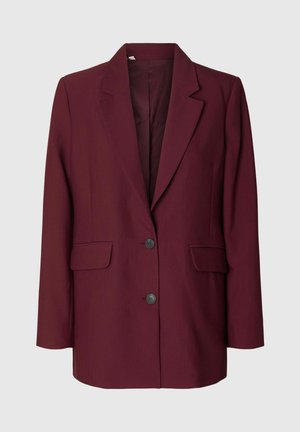 Selected, SLWRITA LS RELAXED BLAZER MEL NOOS - Blazer - tawny port