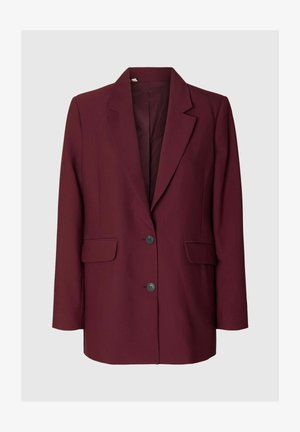 Selected, SLWRITA LS RELAXED BLAZER MEL NOOS - Blazer - tawny port