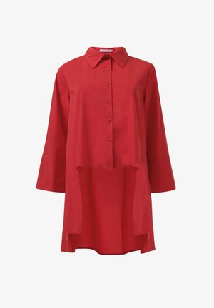 Leem ASYMMETRIC HEM - Overhemdblouse - red