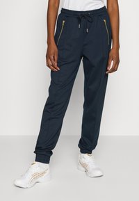 Lindex TROUSERS AVA PUNTO WITH CUFF - Calças de fato de treino - dark navy
