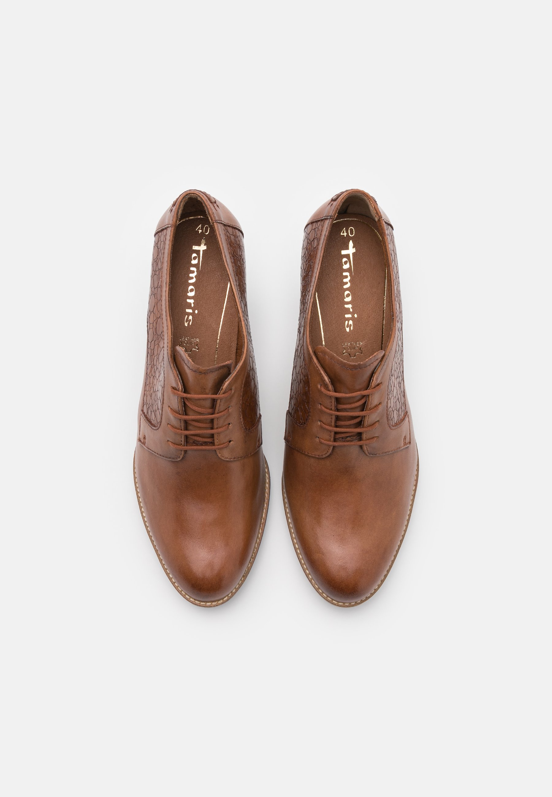 Tamaris Schnürpumps - cognac - Zalando.de