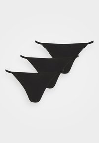 3 PACK - Thong - black