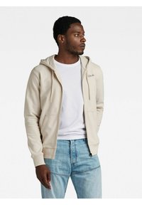 G-STAR BACK GRAPHIC   - Sudadera con cremallera - whitebait