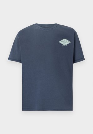 Tommy Jeans, VARSITY GRAPHICS TEE - T-shirts print - dark night navy