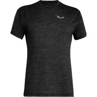 Salewa - PUEZ MELANGE DRY  - T-shirt con stampa - black out melange Immagine in miniatura 1