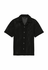 REGULAR FIT-STERLING CUBAN-COLLAR - Ing - black