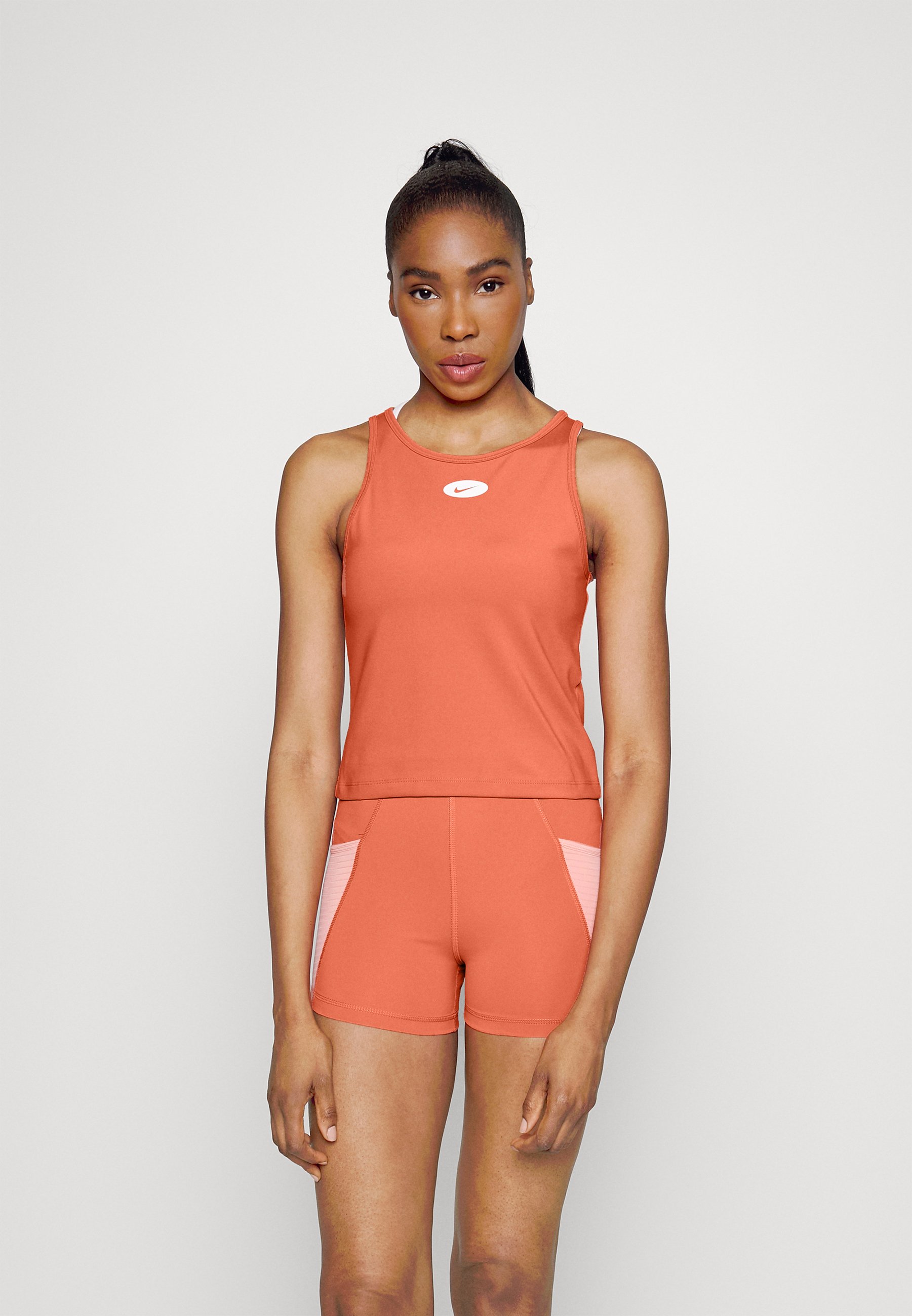 Nike Performance ICON CLASH TANK - Top - madder  root/atmosphere/white/Oranje - Zalando.nl
