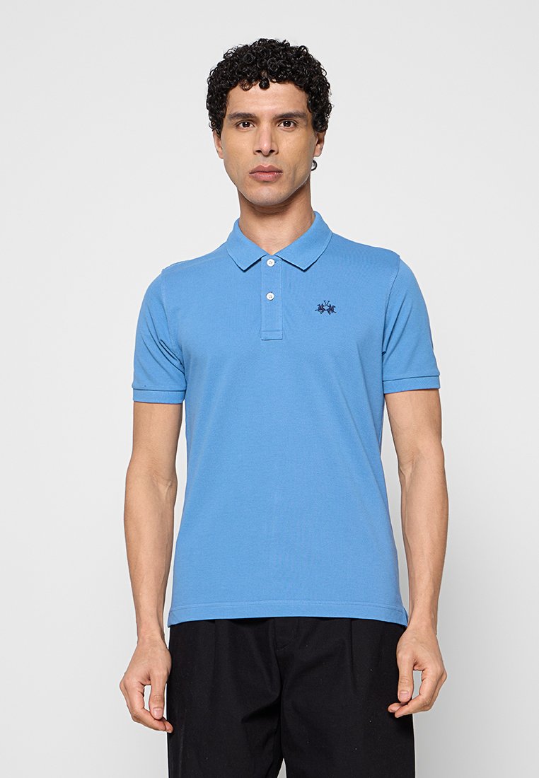 LA MARTINA Poloshirt blauwgrijs