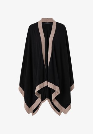 Ellos Collection Poncho - schwarz