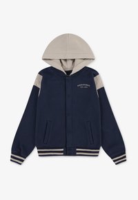 Abercrombie & Fitch HOODED - Felpa con zip - navy blazer