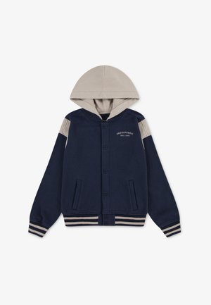 Abercrombie & Fitch HOODED - Užtrauktuku užsegamas treningas - navy blazer