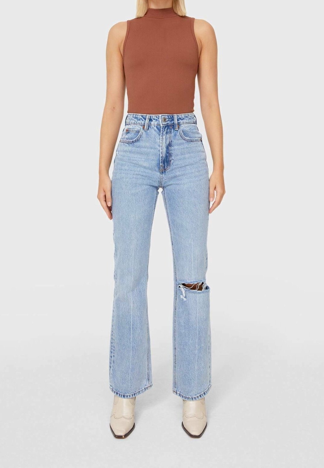 Stradivarius Straight leg jeans moon washed (Pre-owned