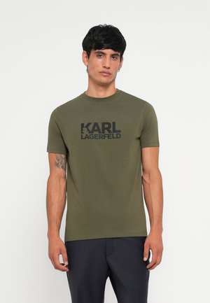 CREWNECK - Apdrukāts T-krekls - dark green