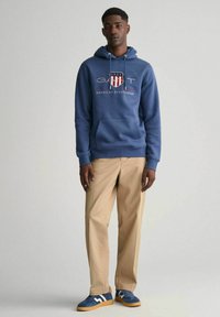 GANT ARCHIVE SHIELD - Kapuzenpullover - blau
