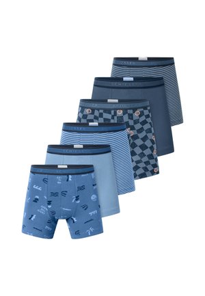 Schiesser, 955 MULTI 6-PACK - Boxer aderenti - blau weiß gestreift blau-weißgestreift dunkelblau