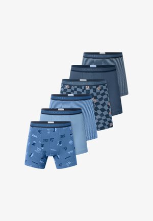 Schiesser, 955 MULTI 6-PACK - Boxer aderenti - blau weiß gestreift blau-weißgestreift dunkelblau