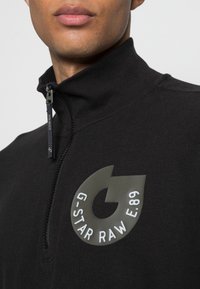 G-STAR JIRGI HALF ZIP - Camisola - french black
