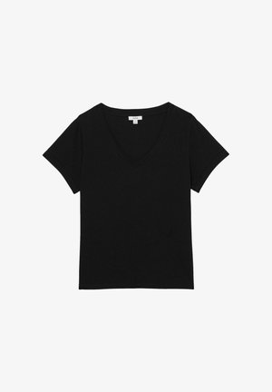 Reiss LUNA BRUSHED V-NECK - T-shirt basic - black